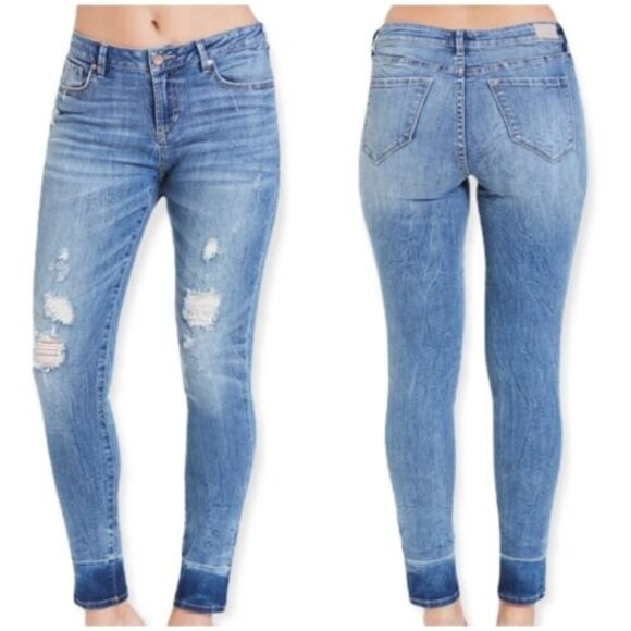 Dear John Gisele ROKE High Waist Skinny Distressed Blue Jeans Women’s 30/32 - Picture 1 of 10